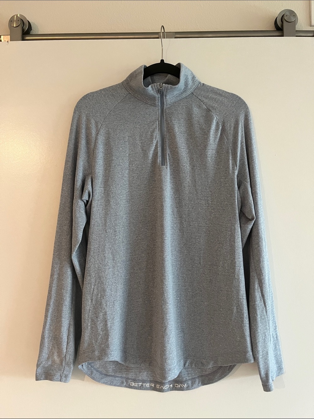 Lululemon Men's Heather Gray Quarter-Zip Performance Shirt